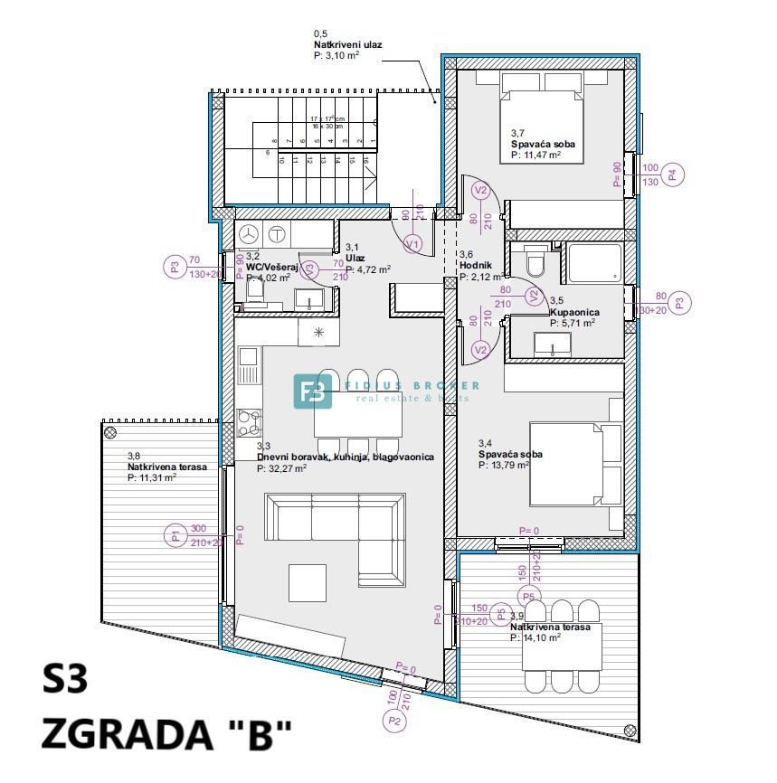 Flat For sale - ŠIBENSKO-KNINSKA VODICE