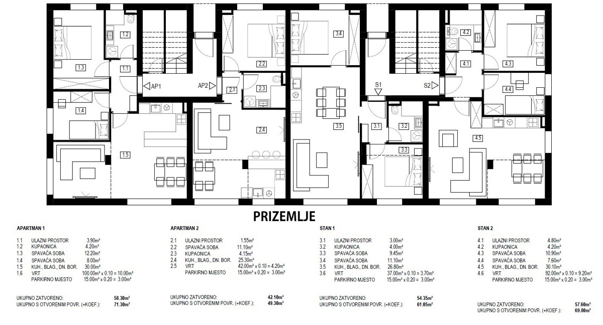 Flat For sale - ŠIBENSKO-KNINSKA VODICE