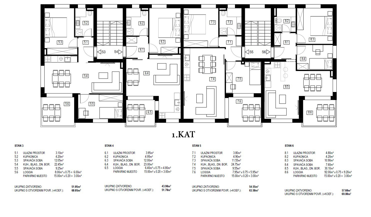 Flat For sale - ŠIBENSKO-KNINSKA VODICE