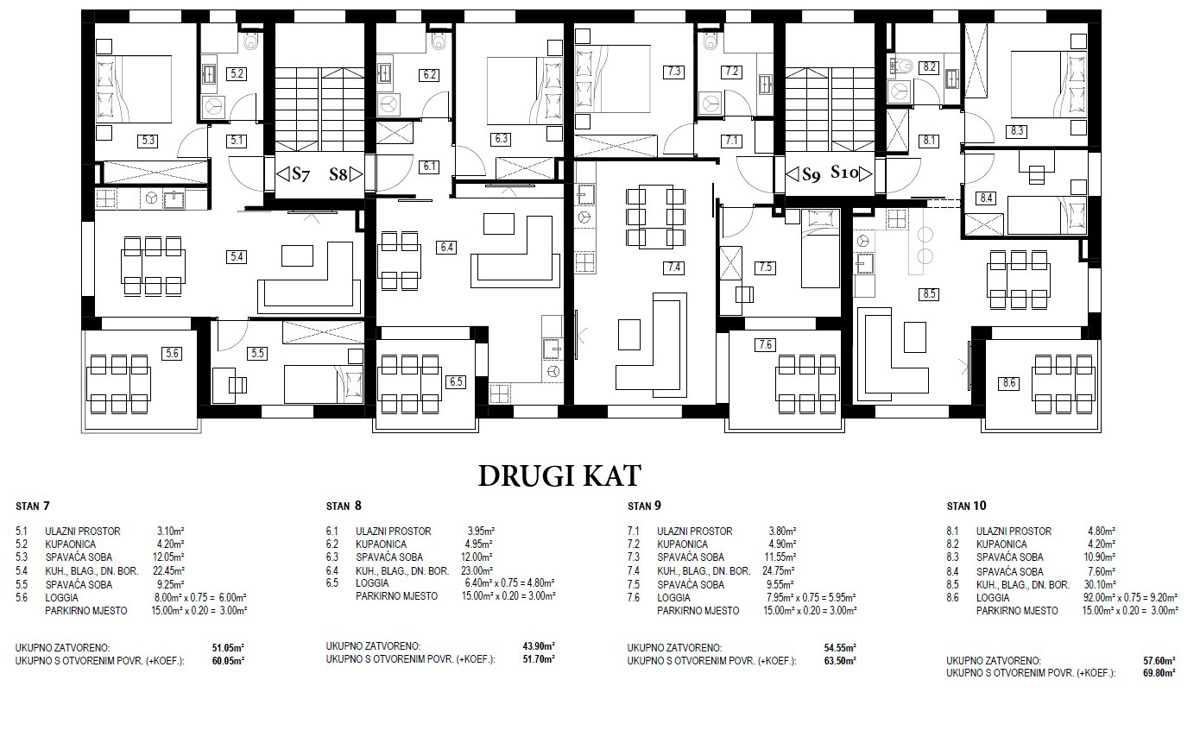 Flat For sale - ŠIBENSKO-KNINSKA VODICE