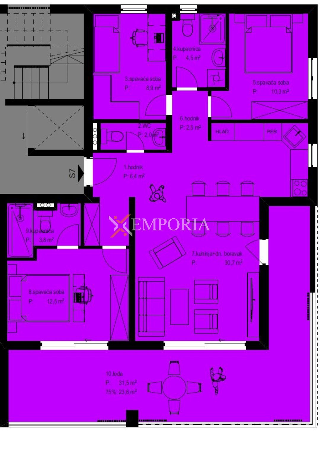 Apartment Zu verkaufen - Zadarska Zadar - foto 4/6