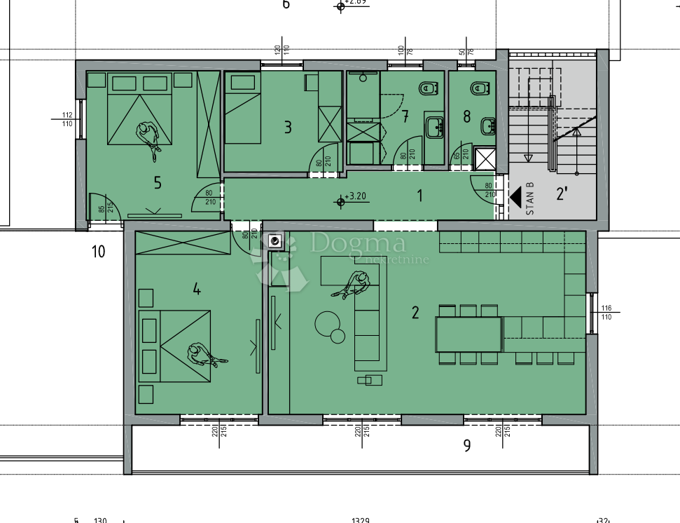 Apartma Na predaj - PRIMORSKO-GORANSKA KOSTRENA