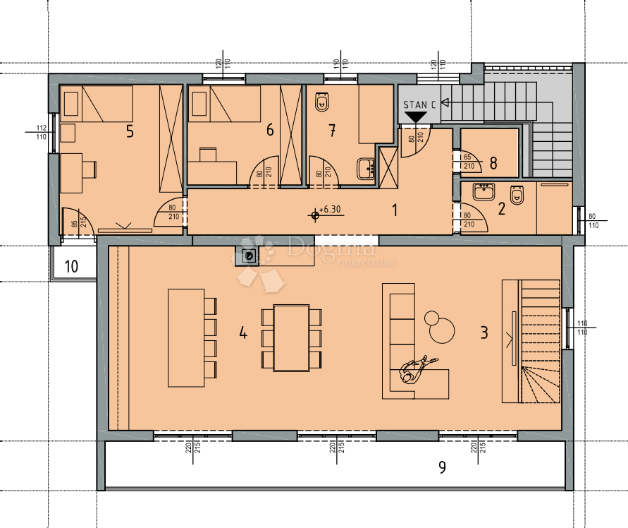 Apartma Na predaj - PRIMORSKO-GORANSKA KOSTRENA