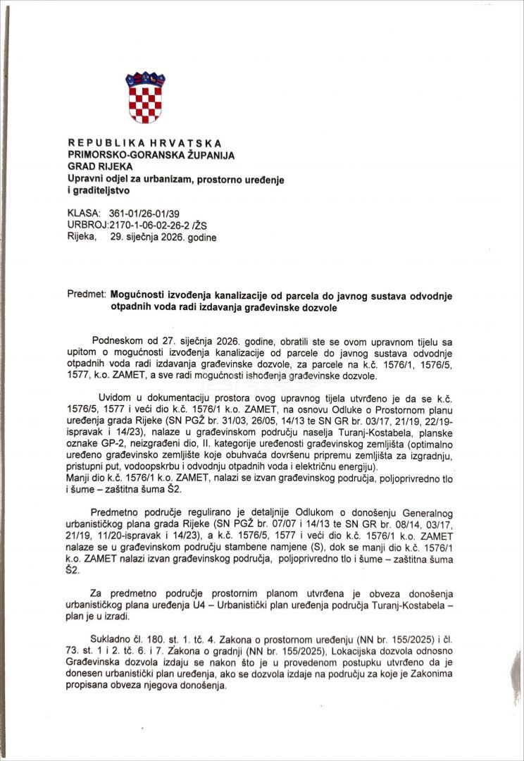 Land For sale - PRIMORSKO-GORANSKA RIJEKA
