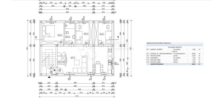 Stan na prodaju 82 m² – Zagreb