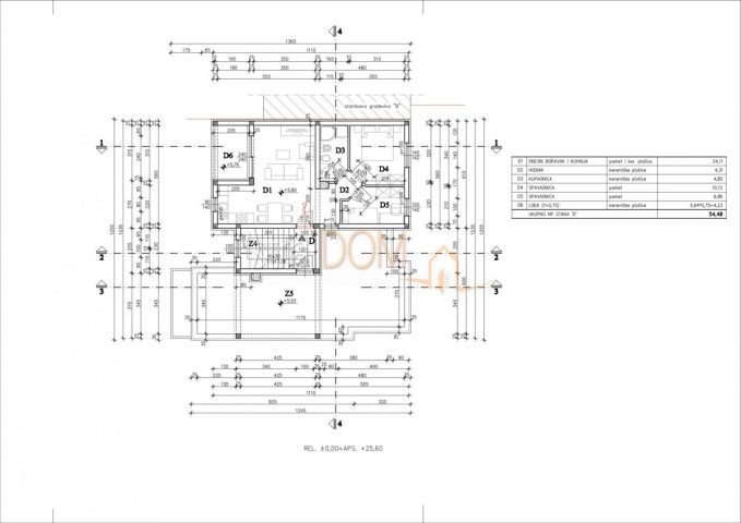 Apartmán na prodej 54 m² – Pula