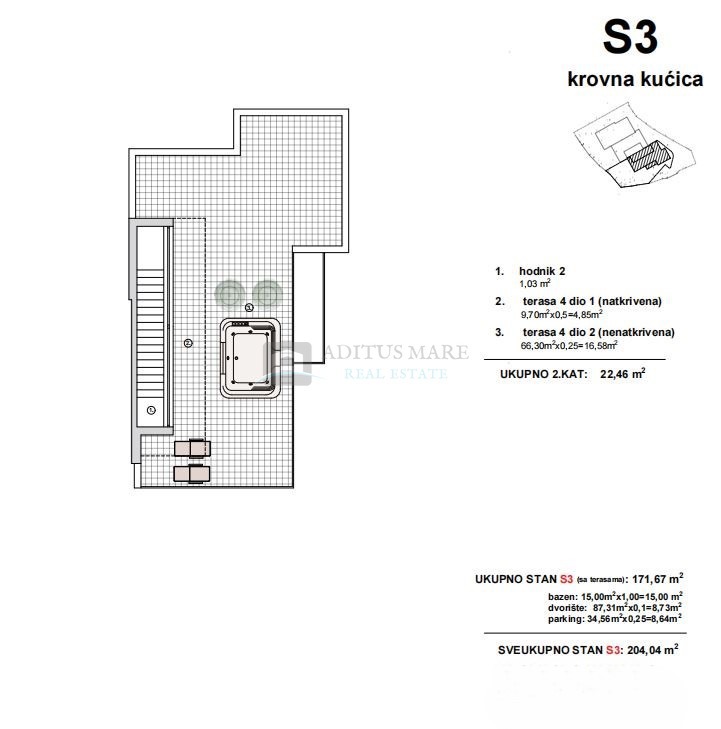 Flat For sale - ŠIBENSKO-KNINSKA VODICE