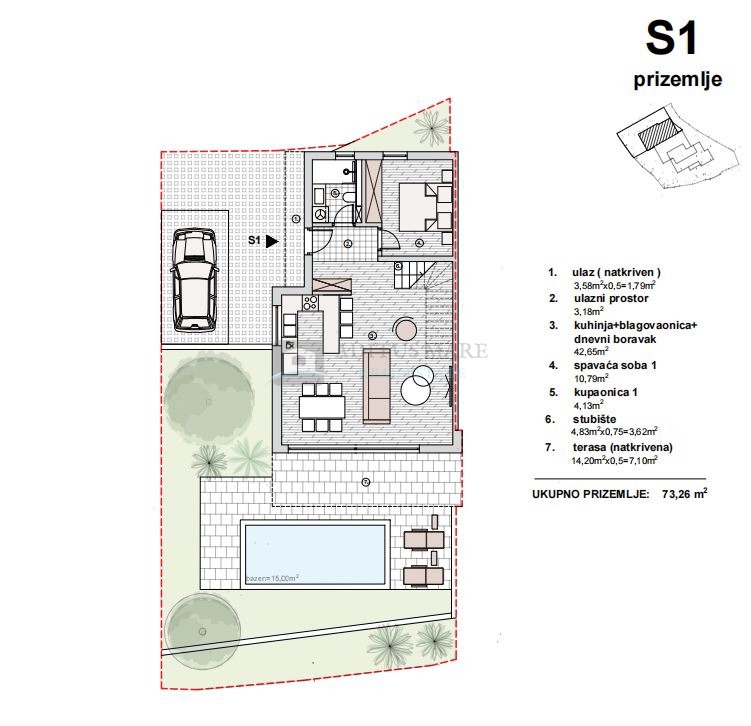 Flat For sale - ŠIBENSKO-KNINSKA VODICE