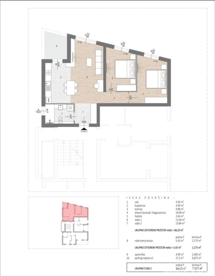 Apartment Zu verkaufen - Zadarska Zadar - foto 3/5