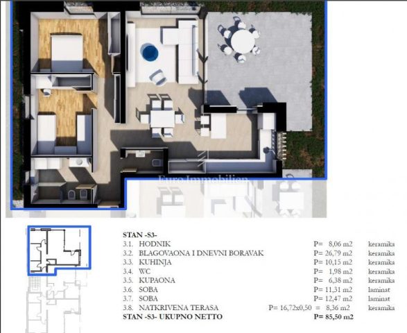 Flat For sale - Istarska Labin - foto 3/3