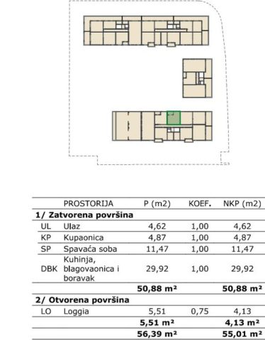 Apartmán na predaj 55 m² – Velika Gorica