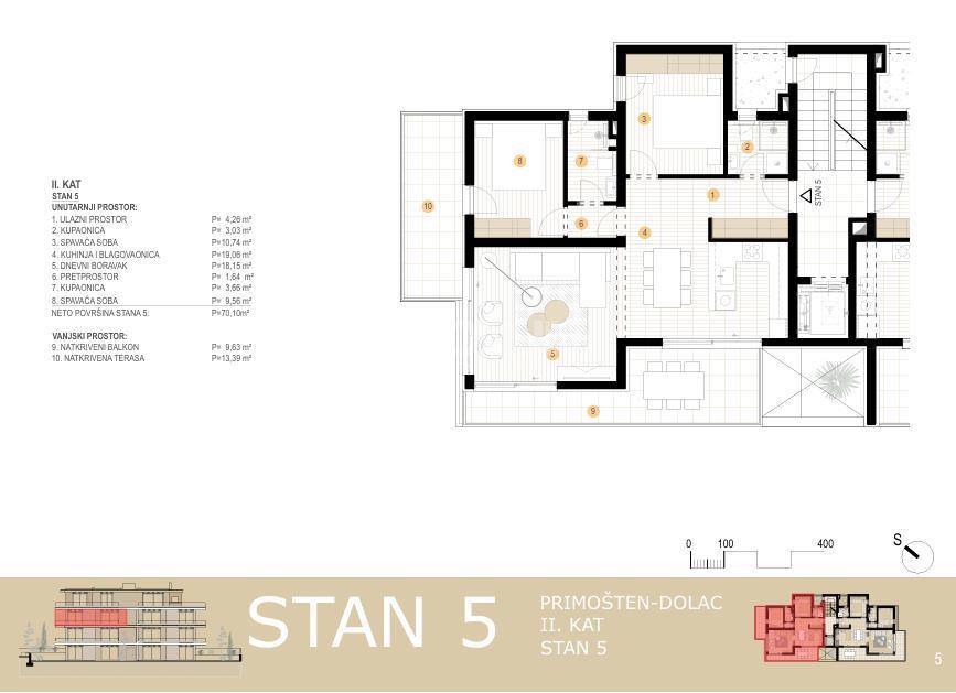Flat For sale - ŠIBENSKO-KNINSKA PRIMOŠTEN
