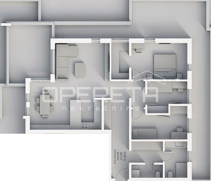 Appartement À vendre - KRAPINSKO-ZAGORSKA KRAPINSKE TOPLICE