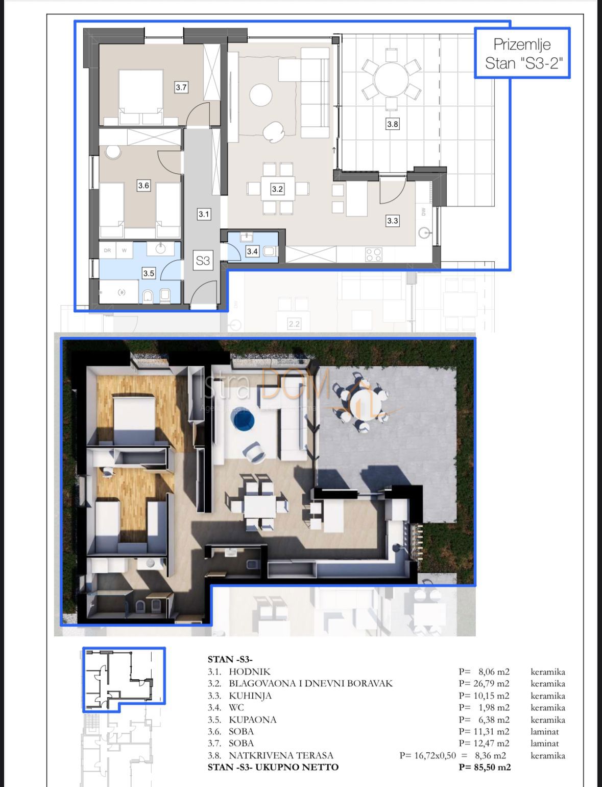 Flat For sale - ISTARSKA LABIN