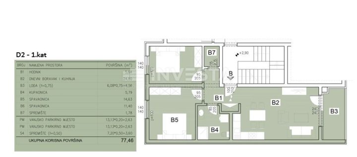 Apartmán na prodej 77 m² – Pula