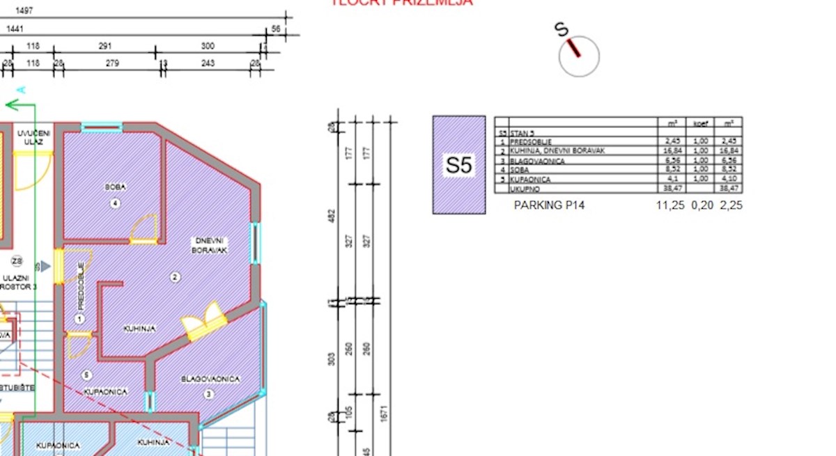 Flat For sale - ZADARSKA PAKOŠTANE