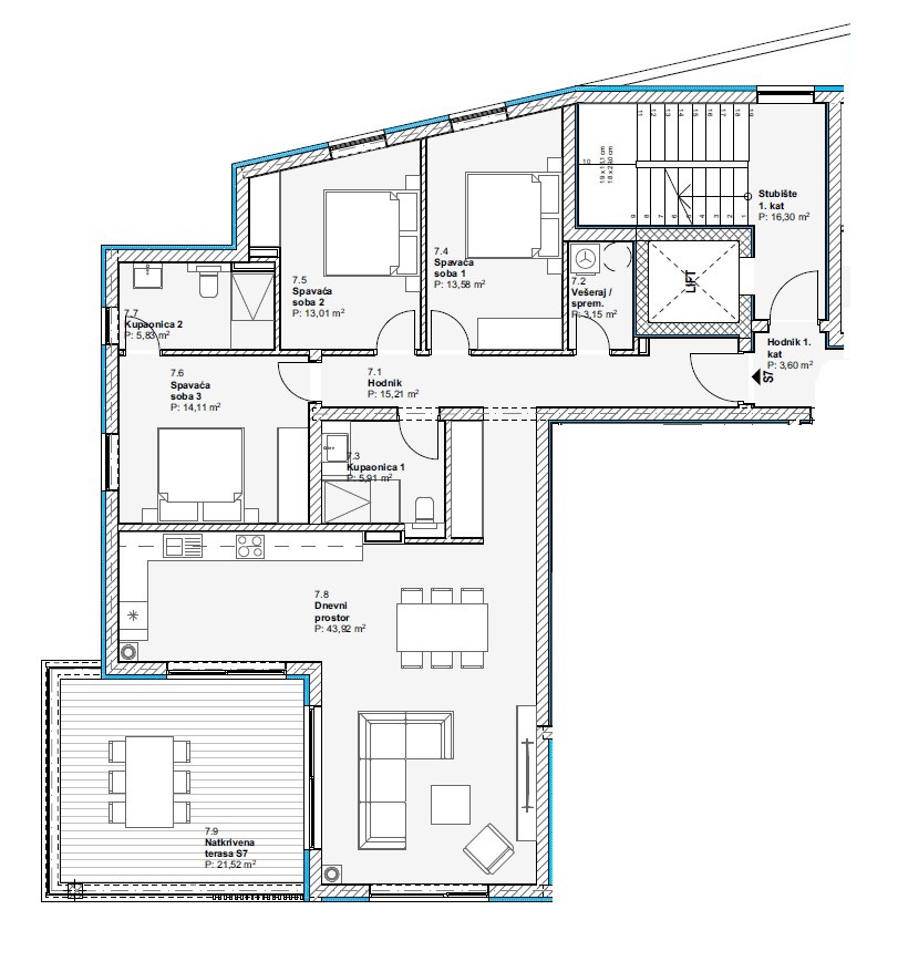 Flat For sale - ŠIBENSKO-KNINSKA VODICE