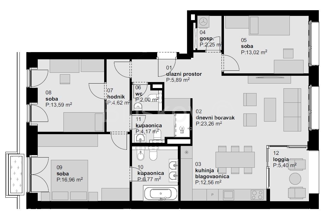 Flat For rent - GRAD ZAGREB ZAGREB