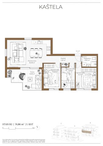 Apartmán Na predaj - Splitsko-dalmatinska Kaštela - foto 2/4