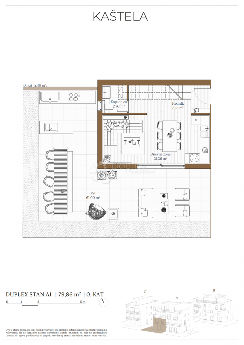 Flat For sale - SPLITSKO-DALMATINSKA KAŠTELA