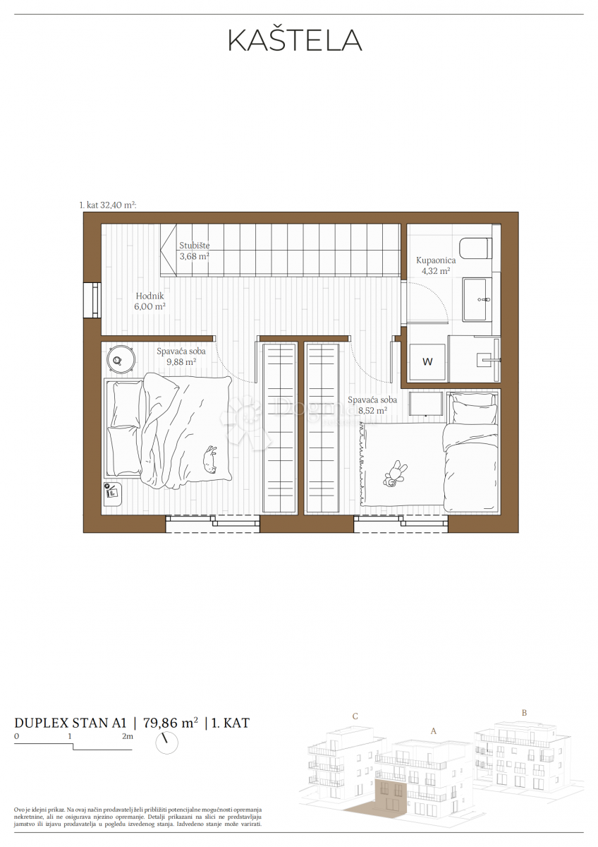Flat For sale - SPLITSKO-DALMATINSKA KAŠTELA