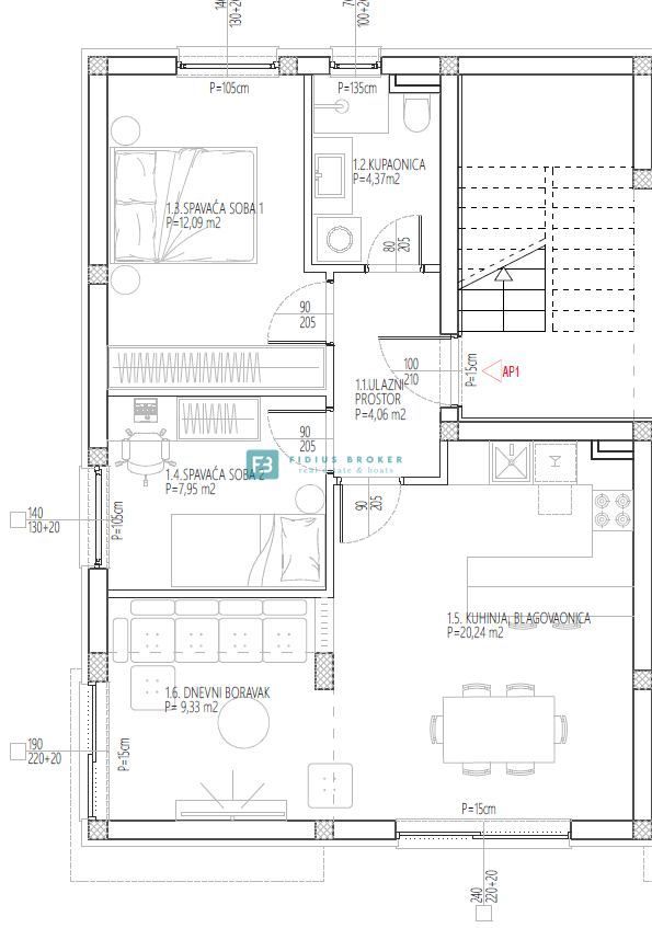 Flat For sale - ŠIBENSKO-KNINSKA VODICE