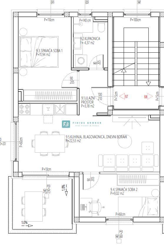 Flat For sale - ŠIBENSKO-KNINSKA VODICE