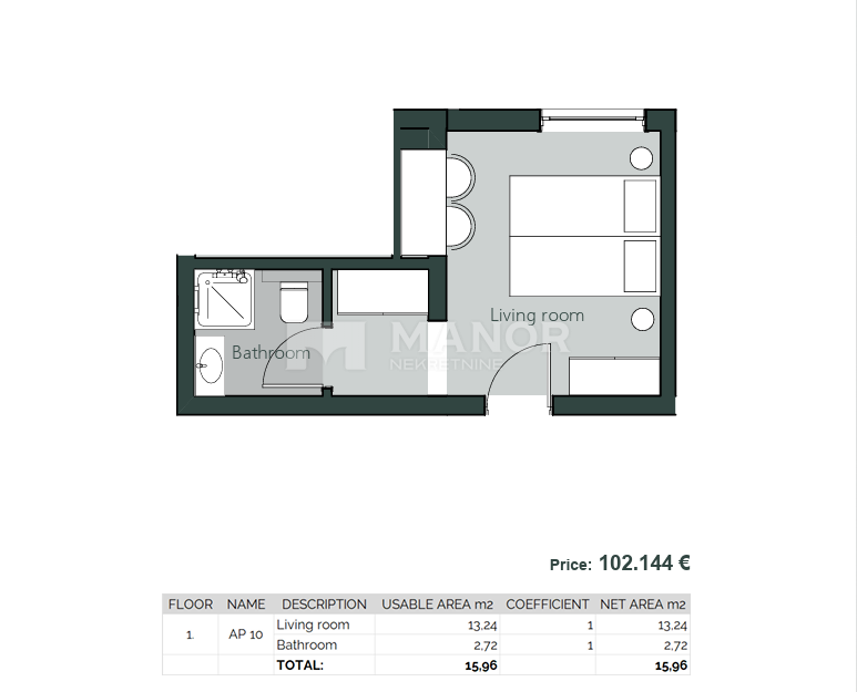 Apartmán Na predaj - PRIMORSKO-GORANSKA CRIKVENICA