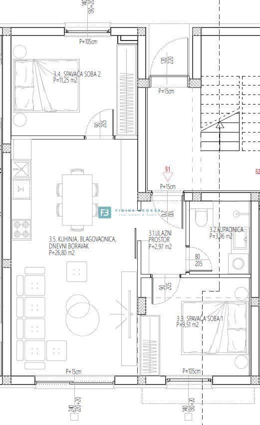 Flat For sale - ŠIBENSKO-KNINSKA VODICE