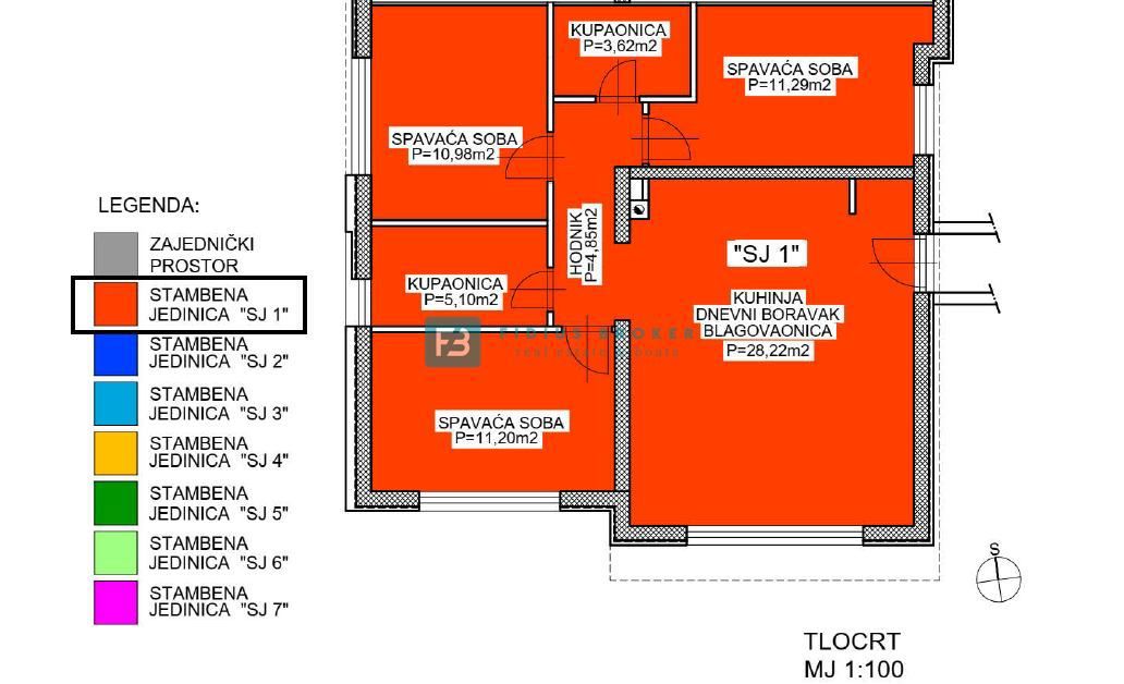 Flat For sale - ŠIBENSKO-KNINSKA VODICE