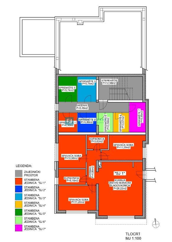 Flat For sale - ŠIBENSKO-KNINSKA VODICE