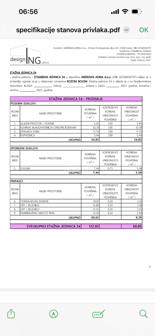 Appartamento In vendita - ZADARSKA PRIVLAKA