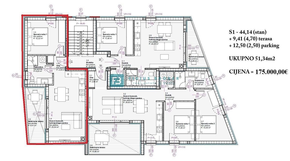 Flat For sale - ŠIBENSKO-KNINSKA VODICE