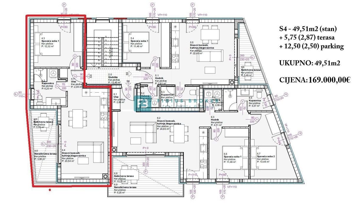 Flat For sale - ŠIBENSKO-KNINSKA VODICE