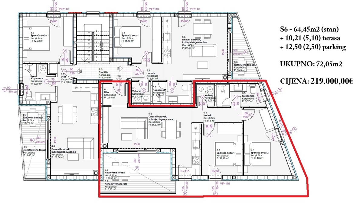 Flat For sale - ŠIBENSKO-KNINSKA VODICE