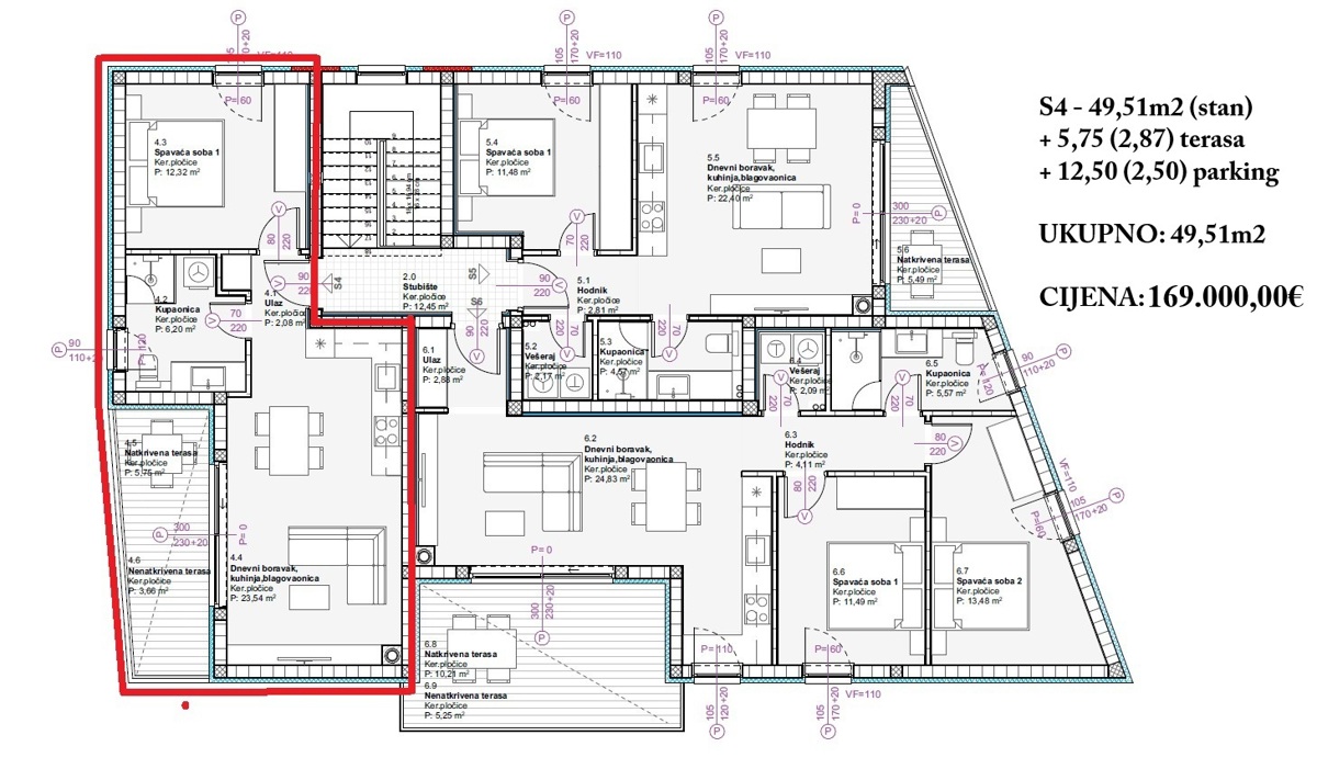 Flat For sale - ŠIBENSKO-KNINSKA VODICE