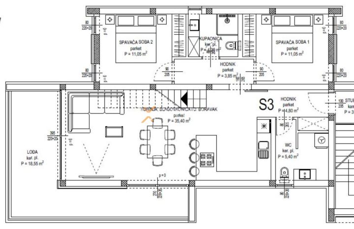 Apartment Zu verkaufen - Zadarska Sukošan - foto 4/6