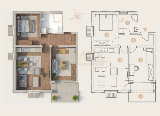 Apartment zu verkaufen 65 m² – Viškovo
