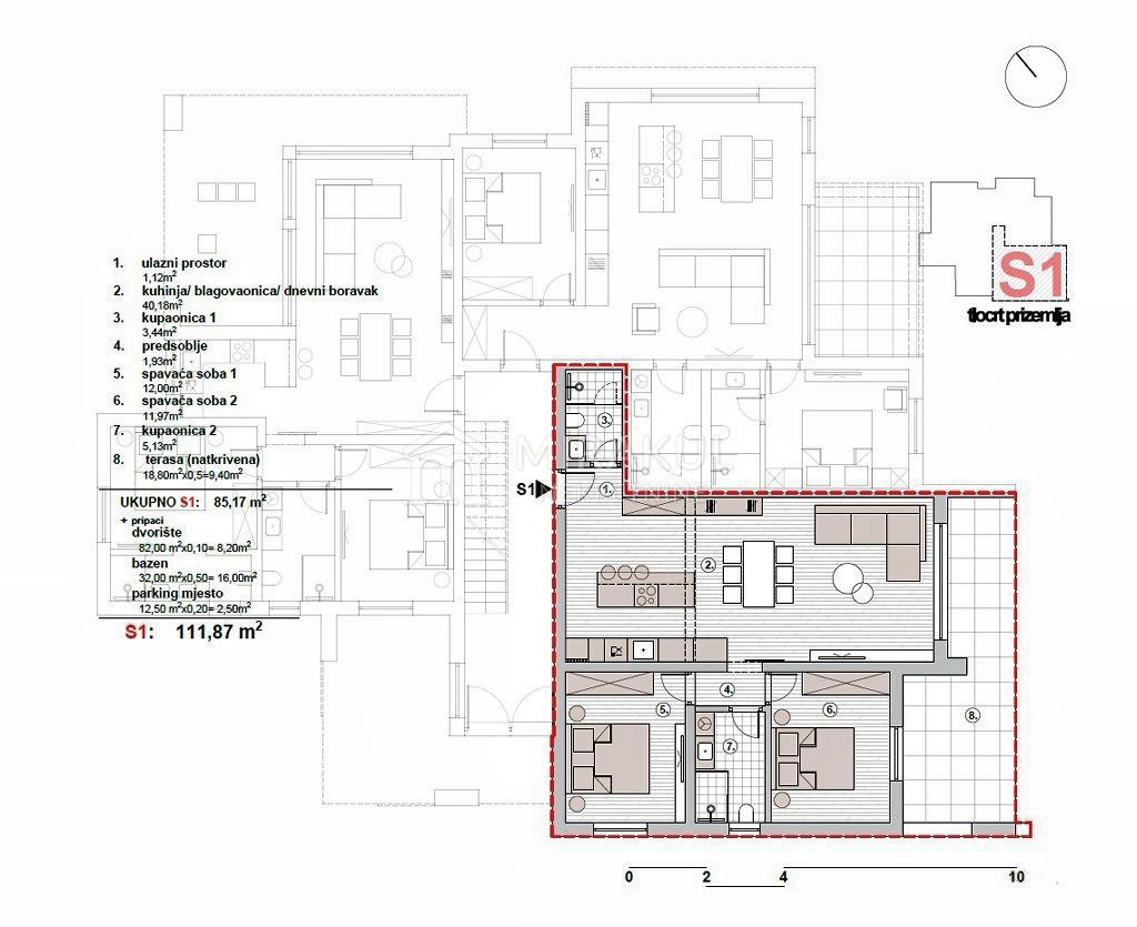 Appartement À vendre - ŠIBENSKO-KNINSKA MURTER