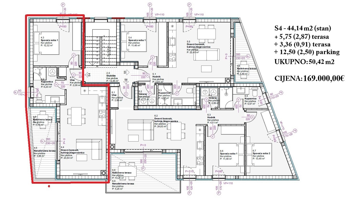 Flat For sale - ŠIBENSKO-KNINSKA VODICE