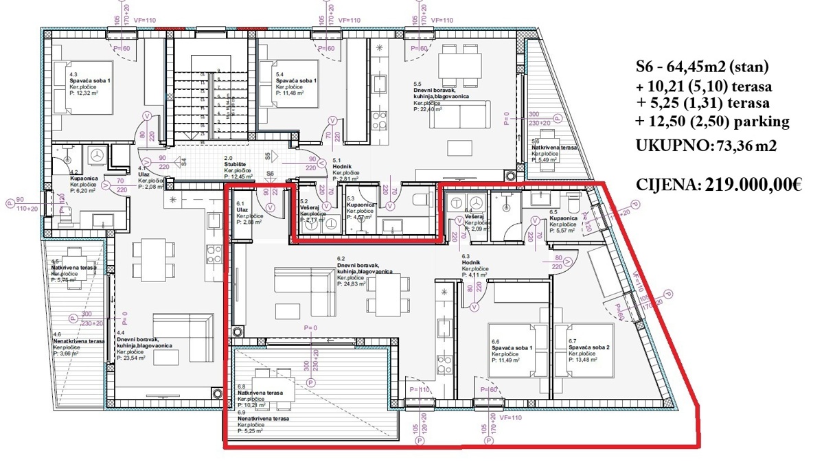 Flat For sale - ŠIBENSKO-KNINSKA VODICE