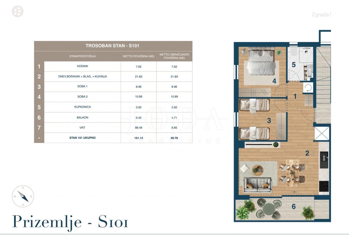 Flat For sale - PRIMORSKO-GORANSKA NOVI VINODOLSKI