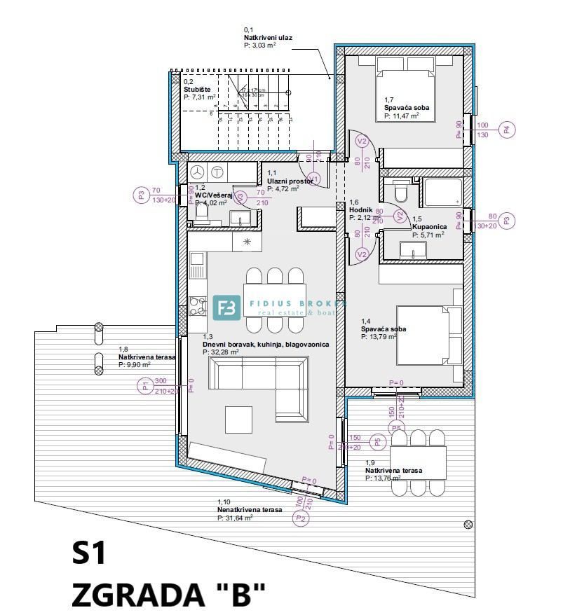 Flat For sale - ŠIBENSKO-KNINSKA VODICE