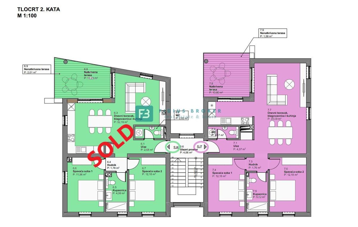 Flat For sale - ŠIBENSKO-KNINSKA VODICE