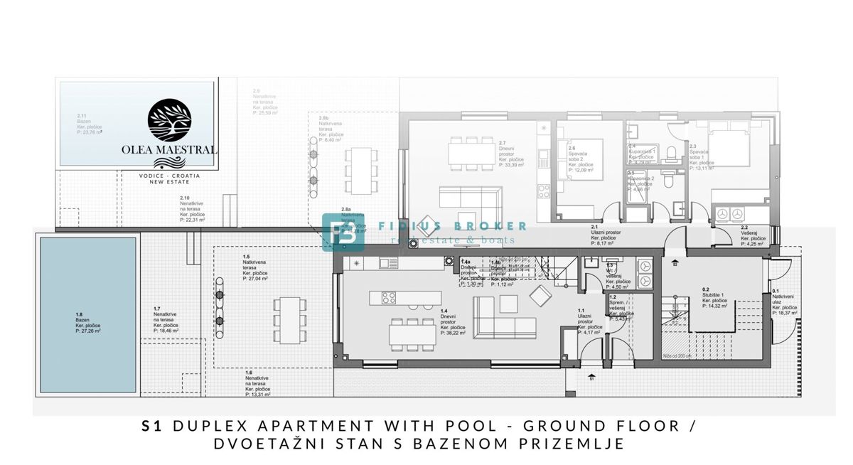 Flat For sale - ŠIBENSKO-KNINSKA VODICE