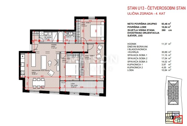 Flat for sale 101 m² – Zagreb