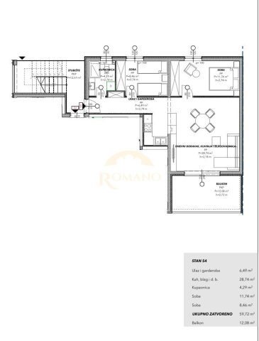 Apartmán Na prodej - Splitsko-dalmatinska Saldun - foto 5/5