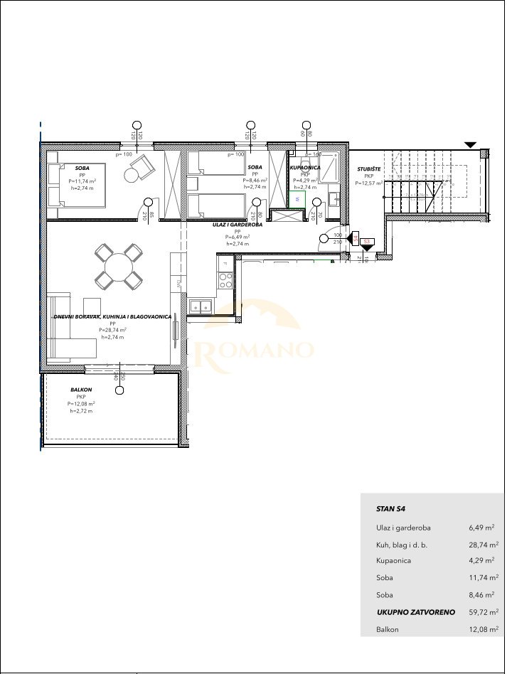 Apartmán Na prodej - Splitsko-dalmatinska Saldun