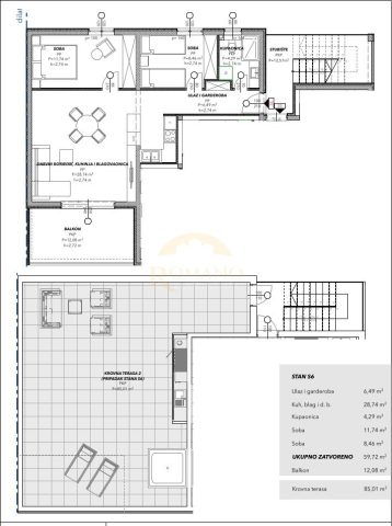 Apartmán Na prodej - Splitsko-dalmatinska Saldun - foto 5/5
