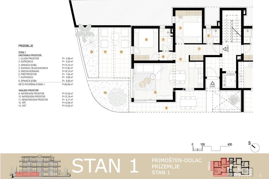 Appartement À vendre - Šibensko-kninska Primošten